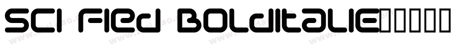 Sci Fied BoldItalic字体转换